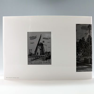 『画集 佐倉百景 木版画で見る佐倉の街並み』の実物写真